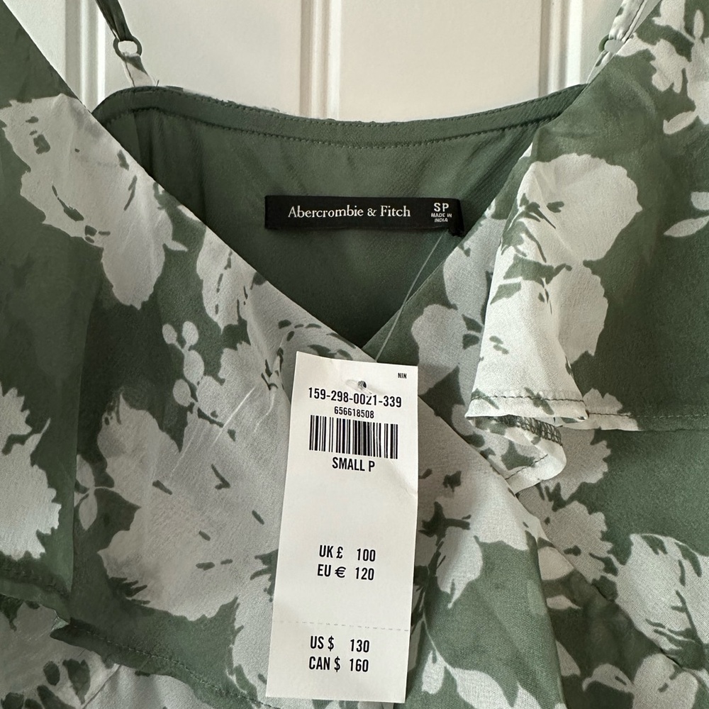 NWT Abercrombie & Fitch Cascading Ruffle Dress - Picture 2 of 4